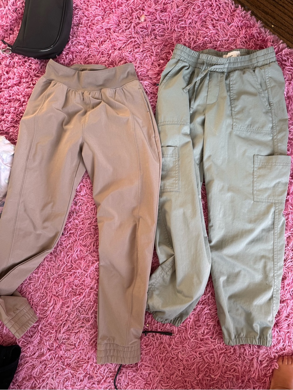 abercrombie kids Tan & Sage Pull-On Casual Jogger Pants Duo